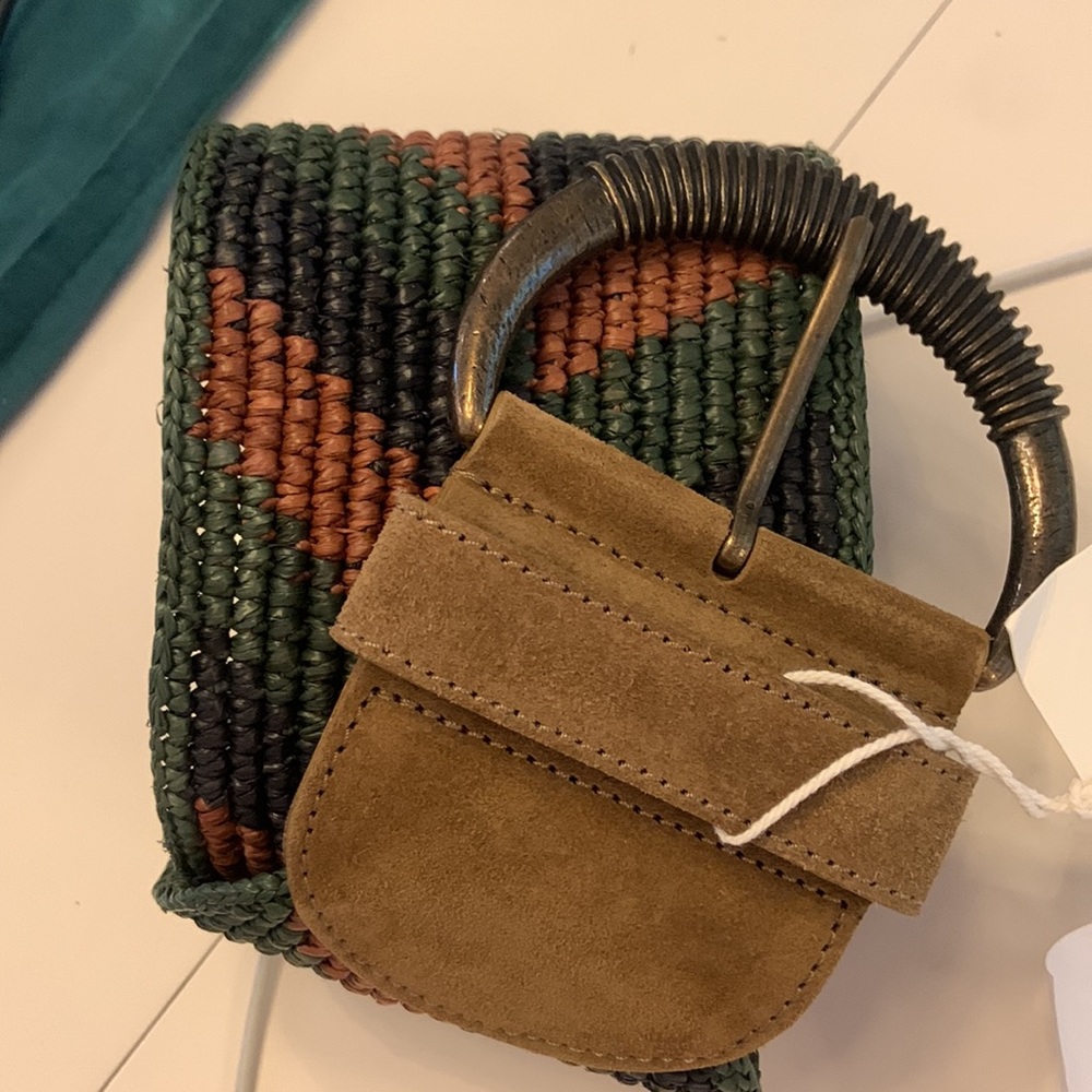 Sézane Green and Tan Carlie Belt - Picture 4 of 11
